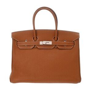 HERMES Birkin 35 Gold hand bag 800000137381000